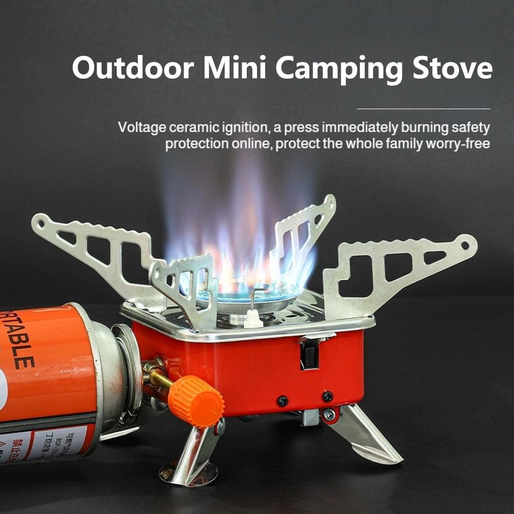 Camping Outdoor Cooking Equipment - Fogão a Gás Portátil Dobrável à