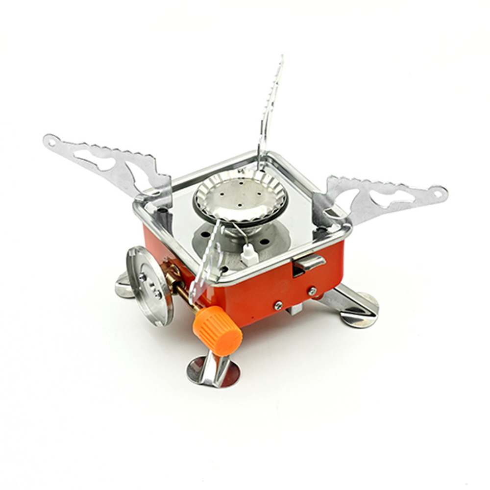 Camping Outdoor Cooking Equipment - Queimador portátil para acampamento, dobrável, à