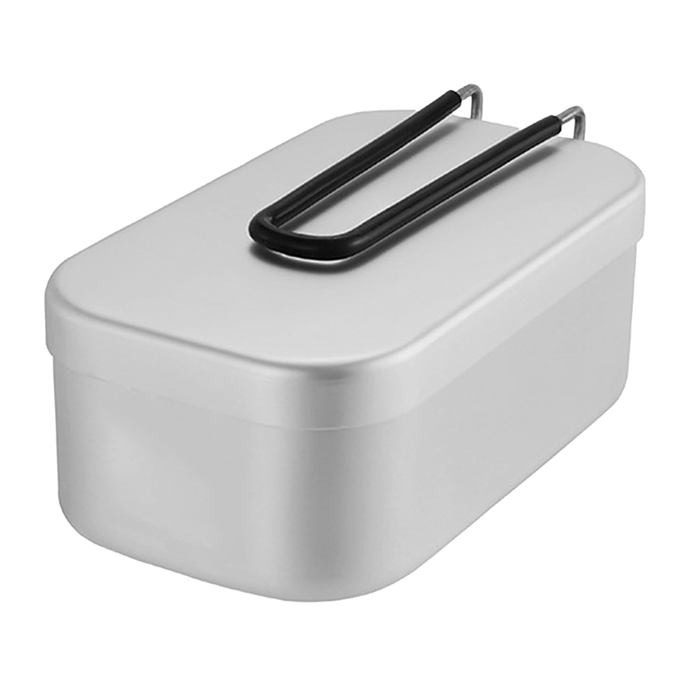 Camping Cooking Container - Lancheiras de alumínio 800ml, panelas para