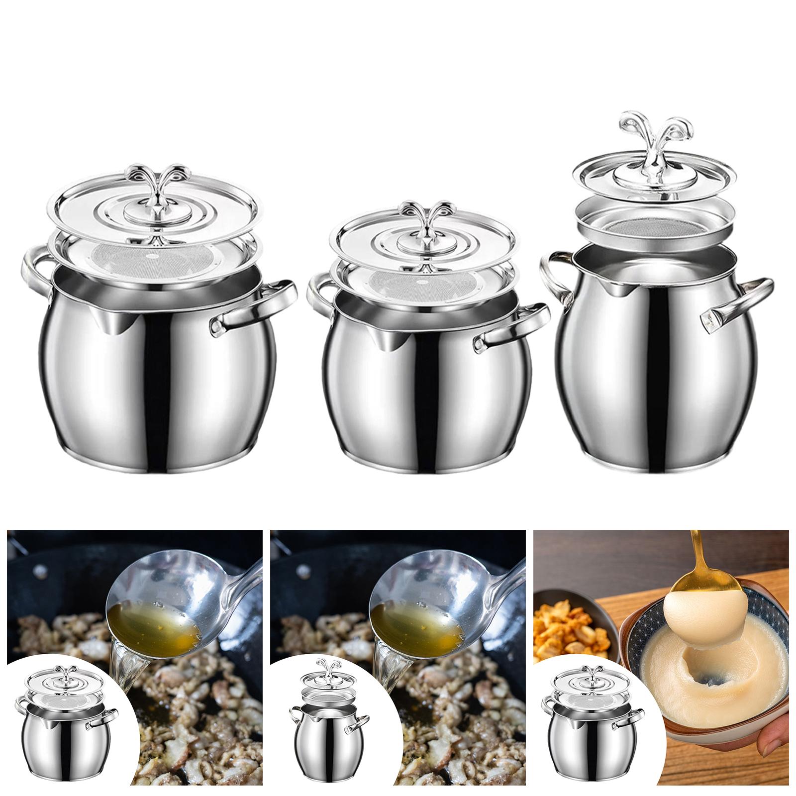 Camping Cooking Container - Recipiente de graxa versátil, resistente ao