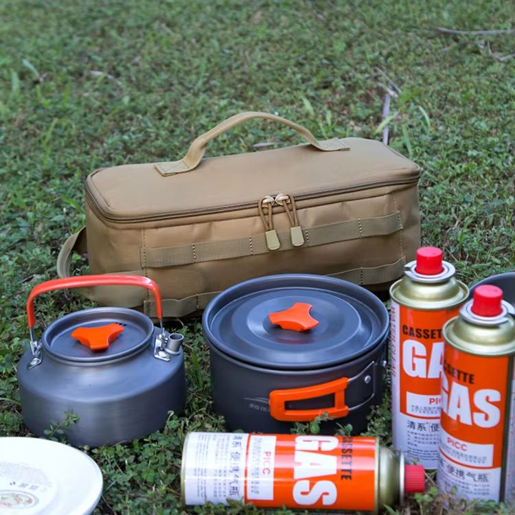 Camping Outdoor Cooking Equipment - Bolsa de armazenamento de utensílios de