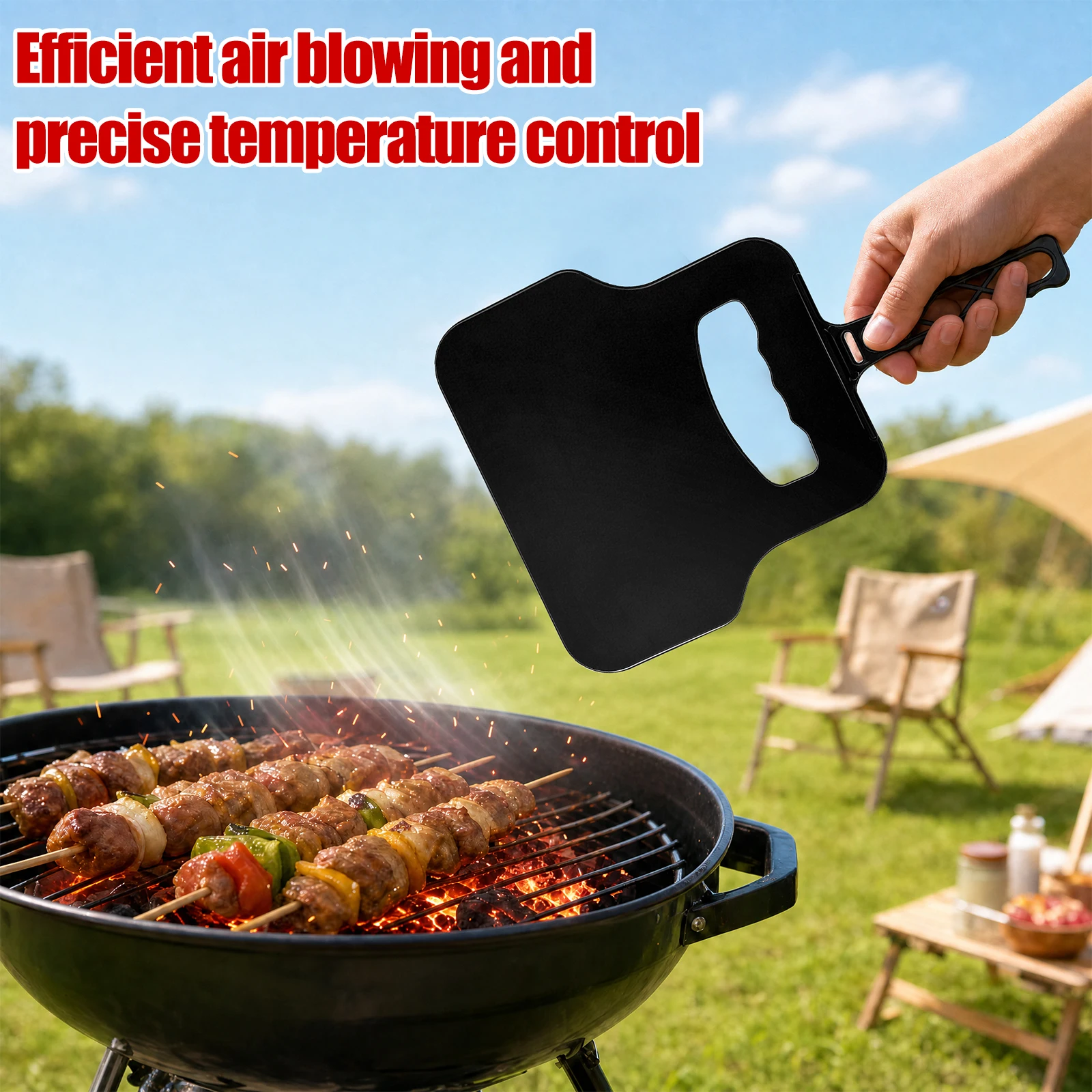 Ventilador Manual de Plástico  - Camping Cooking Bbq avaliação e preço