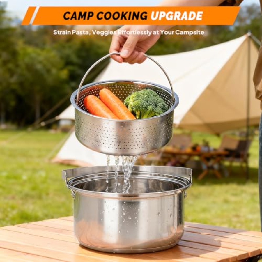 Conjunto de Utensílios de Cozi - Nesting Camping Cooking Set avaliação e preço