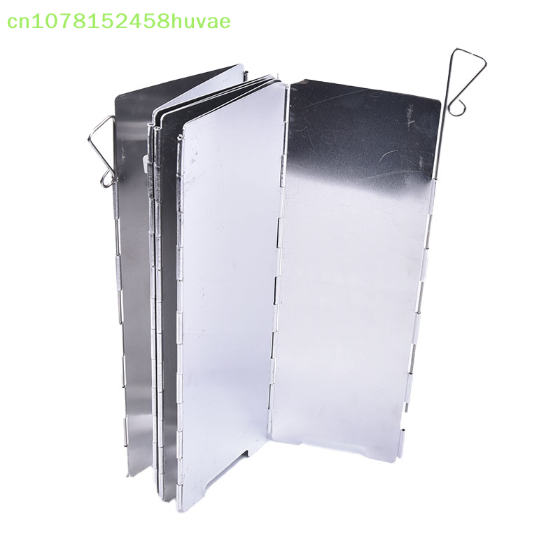 Fogão a gás dobrável de 8 plac - Camping Cooking Windshield avaliação e preço