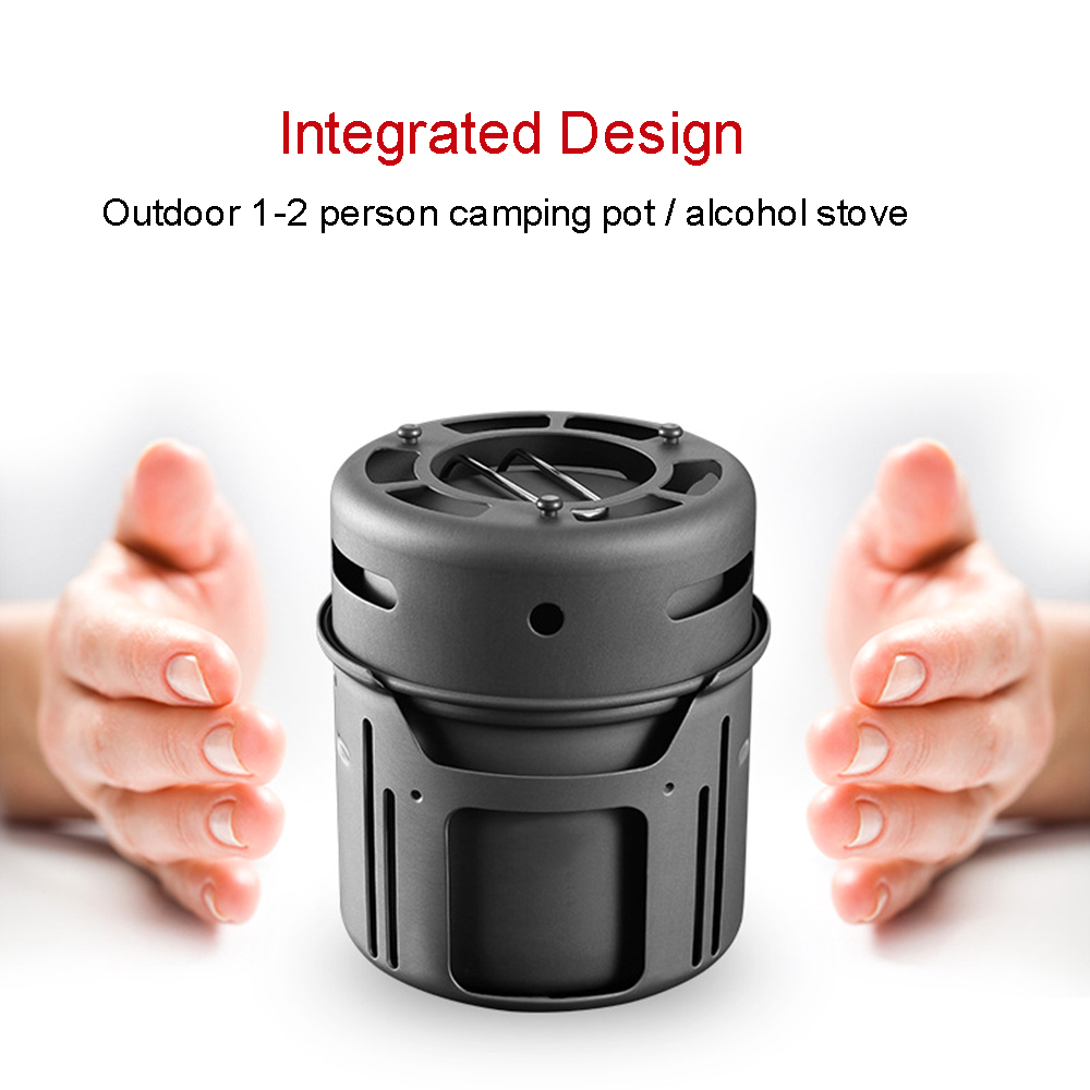 Fogão a álcool em aço inoxidáv - Camping Cooking Windshield avaliação e preço
