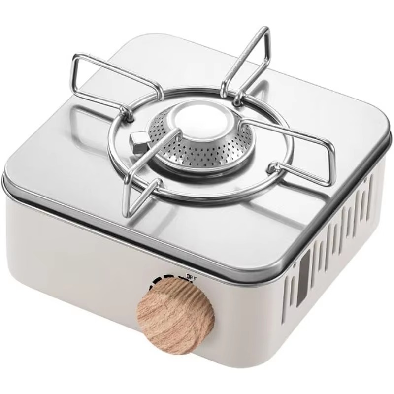 Mini fogão a gás portátil com  - Camping Cooking Gas Stove avaliação e preço