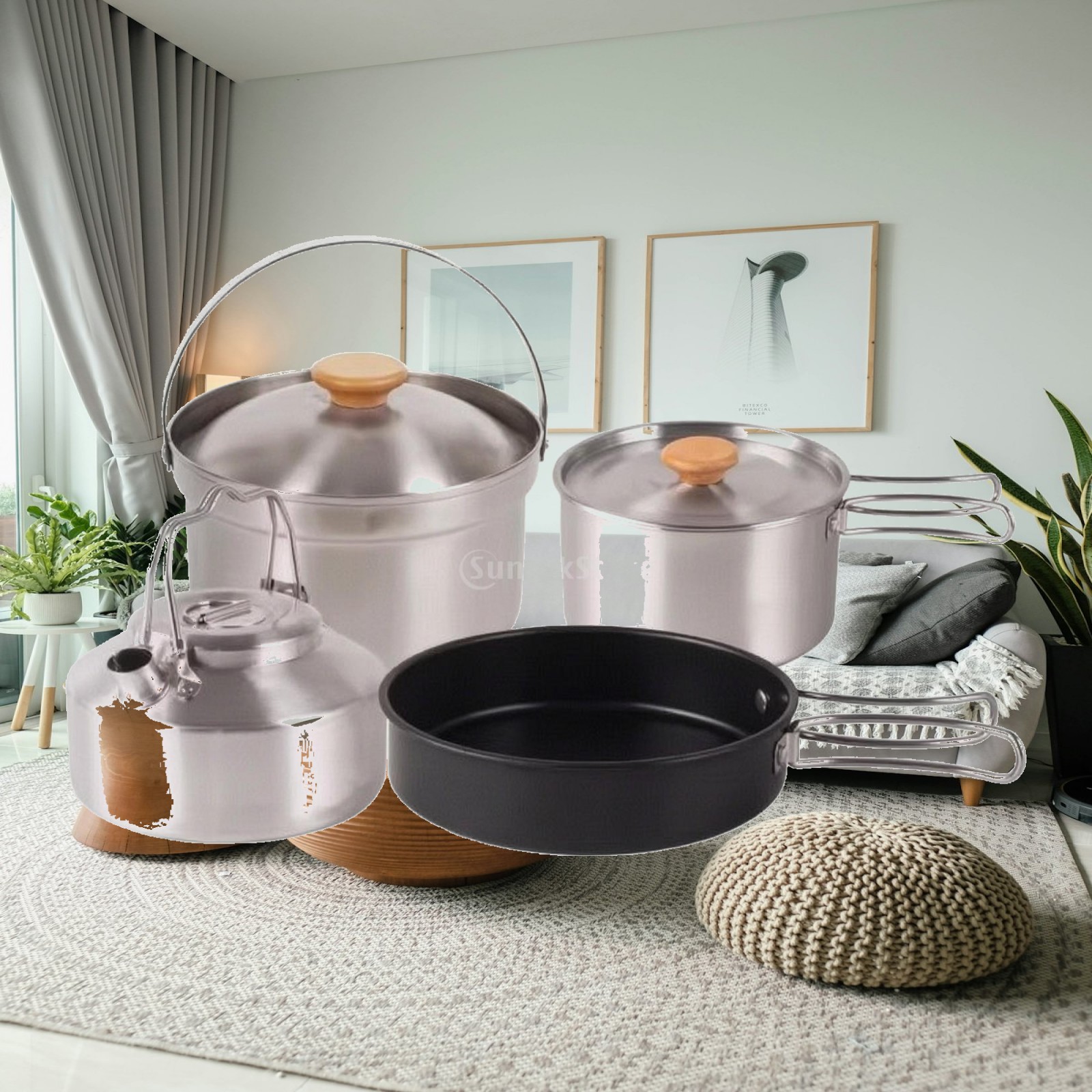 Conjunto de Cozinha para Campi - Nesting Camping Cooking Set avaliação e preço