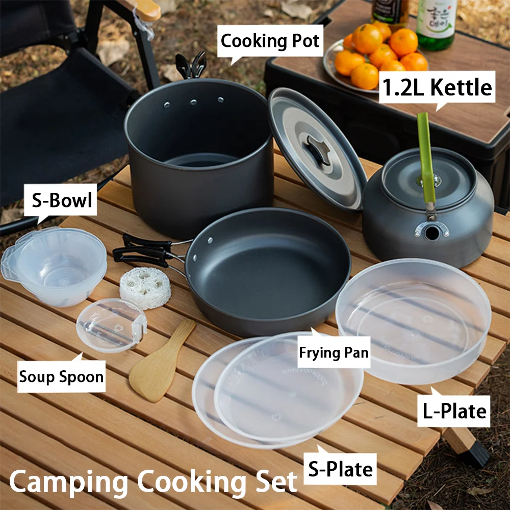 Kit de Cozinha para Camping de - Nesting Camping Cooking Set avaliação e preço