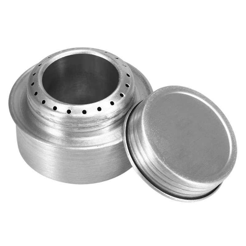 Fogão de álcool prateado ultra - Camping Cooking Alcohol avaliação e preço