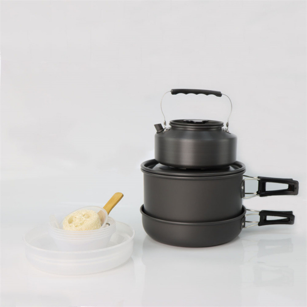 Conjunto de cozinha grande par - Nesting Camping Cooking Set avaliação e preço
