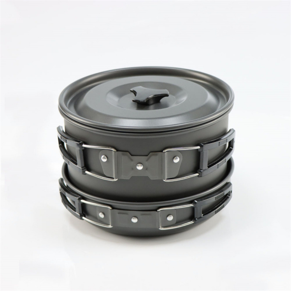 Conjunto de cozinha grande par - Nesting Camping Cooking Set avaliação e preço
