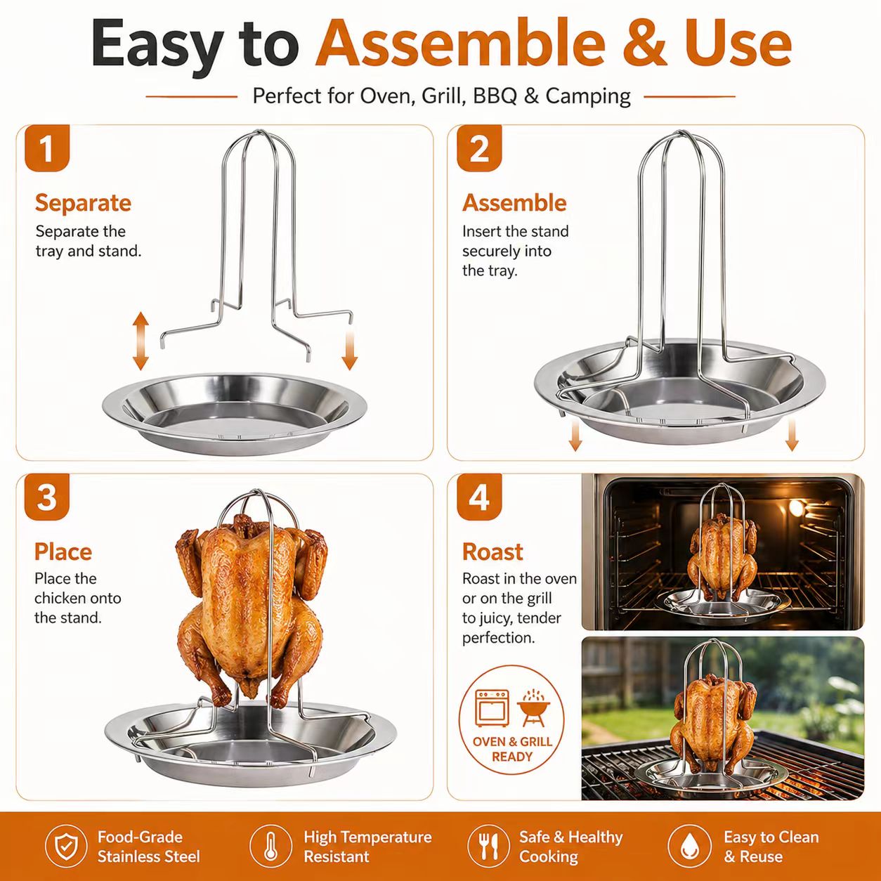 Suporte Portátil para Grelhar  - Camping Cooking Bbq avaliação e preço
