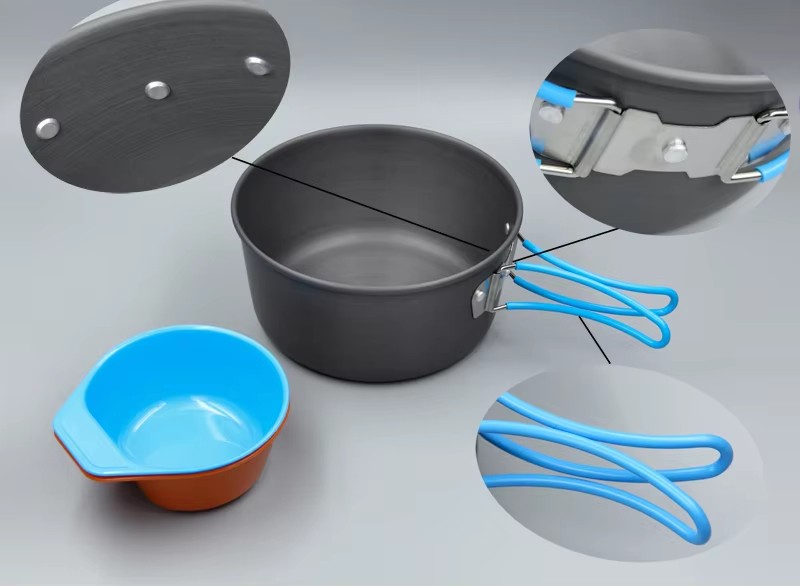 Panelas de acampamento mochila - Camping Outdoor Cooking Equipment avaliação e preço