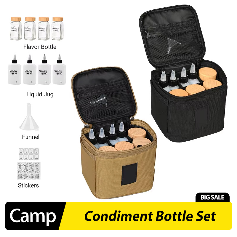 Conjunto de Frascos de Tempero - Camping Cooking Oil avaliação e preço