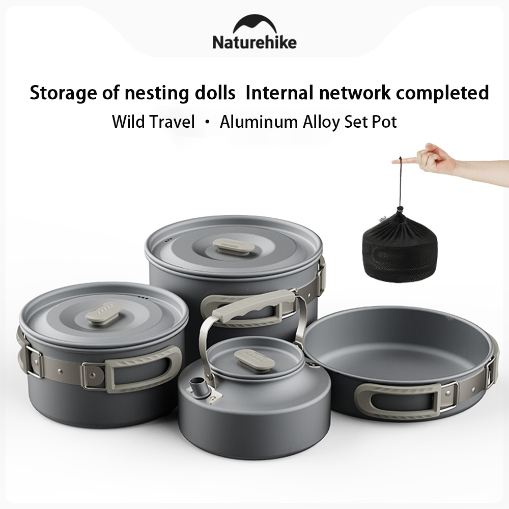 Naturehike conjunto de panelas - Camping Outdoor Cooking Equipment avaliação e preço